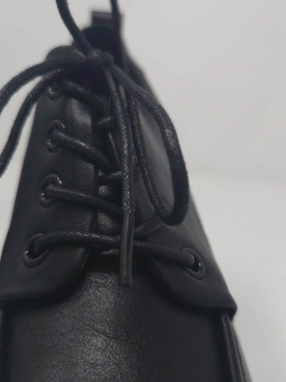 Charcoal Platform Chunky Heel Oxford Lace Up  Lug Sole Trendy - Picture 7 of 10